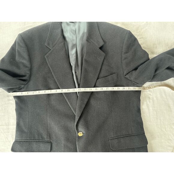John Alexander 100% Camel Hair Blazer/Sport Jacket Size 44R, Dark Blue, USA Made - Picture 7 of 12